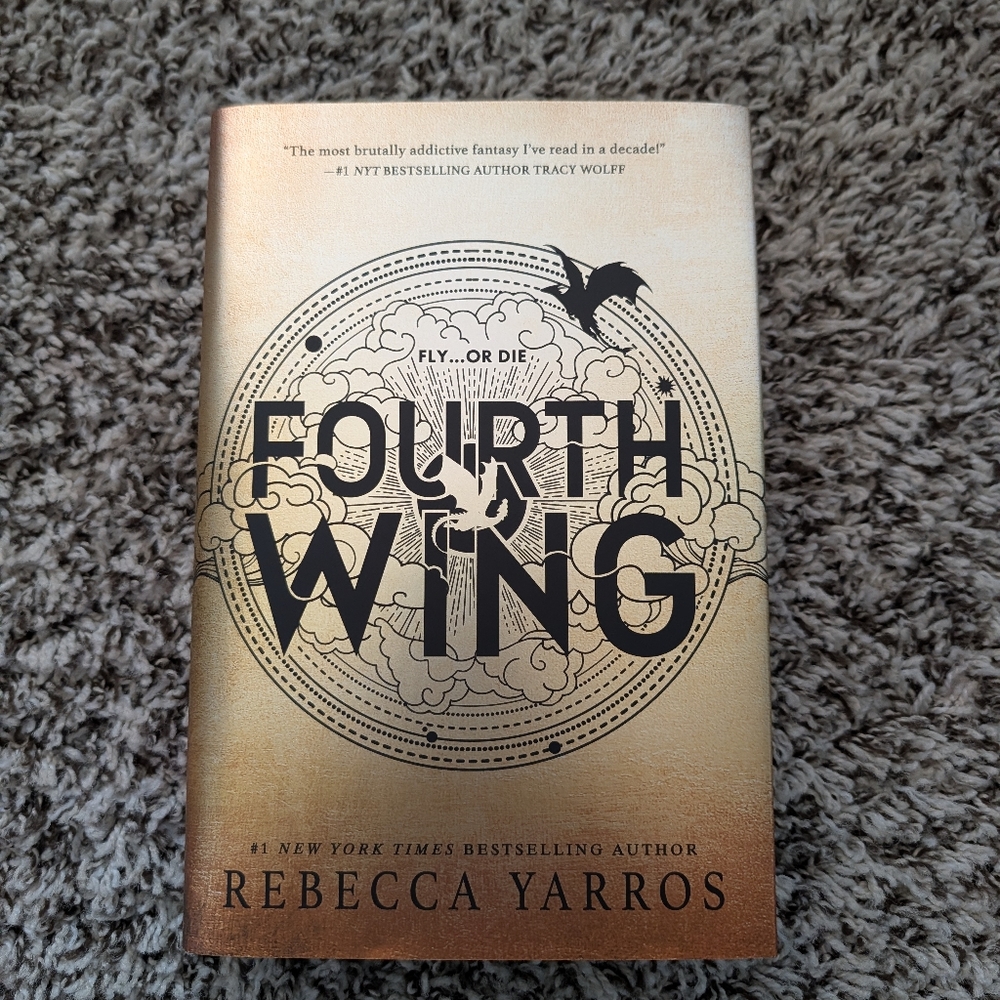 Fourth Wing Hardcover Book Recca Yarros